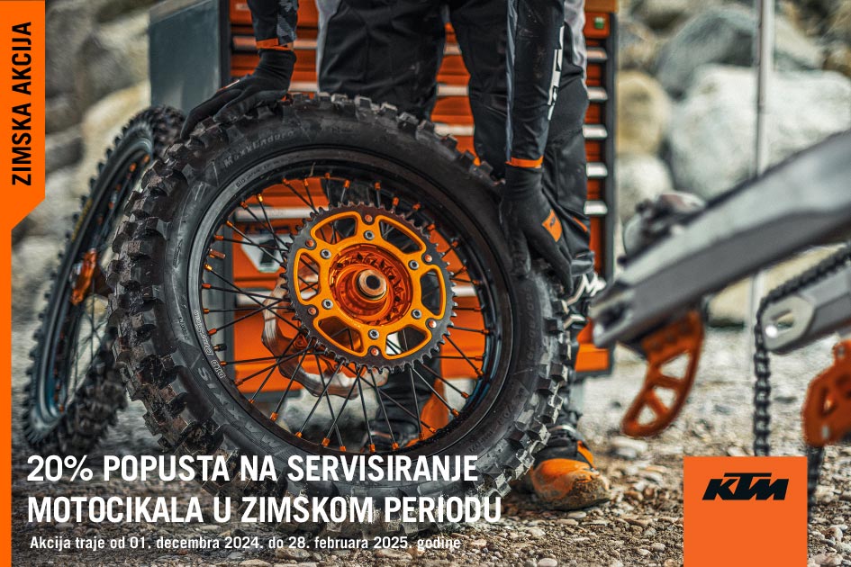 ZIMSKA SERVISNA AKCIJA ZA KTM MOTOCIKLE